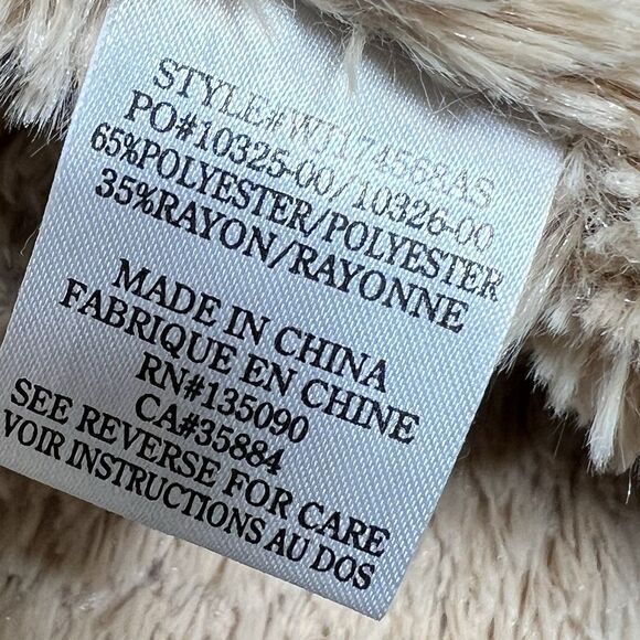 Altar’d State Jacket Women’s Medium Sherpa Lined Burgundy Plaid Coat Snap Button - Picture 12 of 12